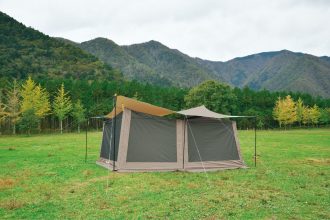 家族で快適キャンプ  REVO TARP Ⅱ L セット（タン）《ユニフレーム》