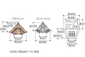 REVOルーム4プラスⅡ TAN   ユニフレーム アウトドア用品総合メーカー